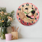 Load image into Gallery viewer, Golden Retriever Paint by Numbers Clock Kit
