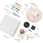 Load image into Gallery viewer, Golden Retriever Paint by Numbers Clock Kit
