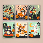 Load image into Gallery viewer, Halloween Critters Mini Paint by Numbers
