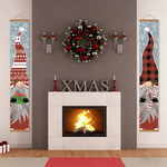 Load image into Gallery viewer, Holiday Gnome Pair Hanging Scroll Paint by Numbers Kit
