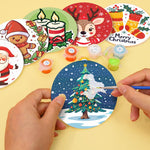 Load image into Gallery viewer, Merry Christmas Paint by Numbers Coasters
