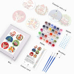 Load image into Gallery viewer, Merry Christmas Paint by Numbers Coasters
