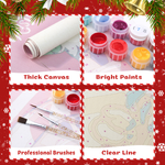 Load image into Gallery viewer, Merry &amp; Bright Hanging Scroll Paint by Numbers Kit

