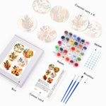 Load image into Gallery viewer, Modern Botanical Paint by Numbers Coasters
