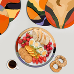 Load image into Gallery viewer, Modern Sunset Landscapes 6-Pieces Paint by Numbers Placemat
