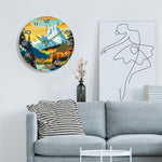 Load image into Gallery viewer, Mountain Landscape Paint by Numbers Clock Kit

