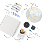 Load image into Gallery viewer, Mountain Landscape Paint by Numbers Clock Kit
