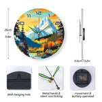 Load image into Gallery viewer, Mountain Landscape Paint by Numbers Clock Kit
