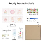 Load image into Gallery viewer, Pink Dessert Delights Mini Paint by Numbers
