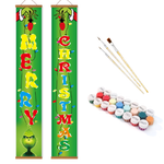 Load image into Gallery viewer, Playful Christmas Hanging Scroll Paint by Numbers Kit
