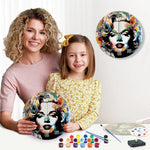 Load image into Gallery viewer, Pop Art Portrait Paint by Numbers Clock Kit
