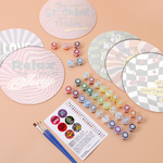 Load image into Gallery viewer, Positive Vibes 6-Pieces Paint by Numbers Placemat
