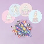 Load image into Gallery viewer, Quirky Christmas Characters Paint by Numbers Coasters
