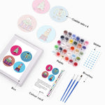 Load image into Gallery viewer, Quirky Christmas Characters Paint by Numbers Coasters
