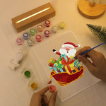 Load image into Gallery viewer, Santa’s Gift Sleigh LED Paint by Numbers
