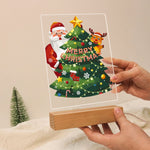 Load image into Gallery viewer, Santa and Reindeer Festive Tree LED Paint by Numbers
