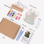 Load image into Gallery viewer, Santa and Reindeer Festive Tree LED Paint by Numbers
