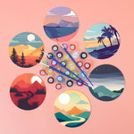 Load image into Gallery viewer, Scenic Mountain Landscapes Paint by Numbers Coasters
