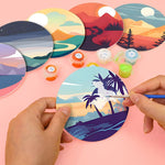 Load image into Gallery viewer, Scenic Mountain Landscapes Paint by Numbers Coasters
