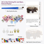 Load image into Gallery viewer, Snow Bear in Woods, Paint by Numbers
