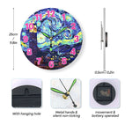 Load image into Gallery viewer, Starry Night Lighthouse Paint by Numbers Clock Kit
