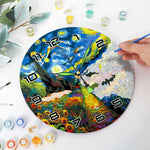 Load image into Gallery viewer, Starry Night Paint by Numbers Clock

