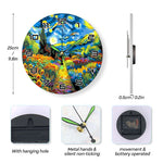 Load image into Gallery viewer, Starry Night Paint by Numbers Clock
