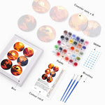 Load image into Gallery viewer, Sunset Landscape Paint by Numbers Coasters

