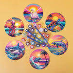 Load image into Gallery viewer, Tropical Sea Life Paint by Numbers Coasters
