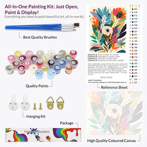 Vibrant Bloom Paint by Numbers