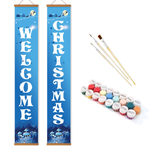 Load image into Gallery viewer, Welcome Christmas Hanging Scroll Paint by Numbers Kit
