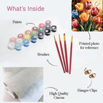 Load image into Gallery viewer, Sunset Tulip Garden Paint by Numbers
