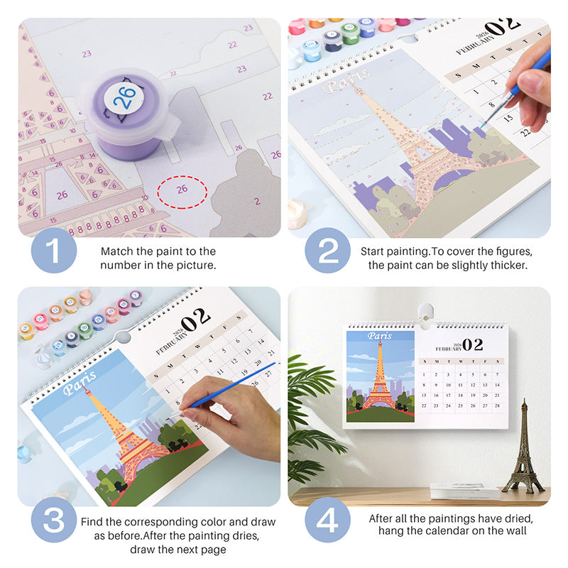 Paint with Numbers Calendar