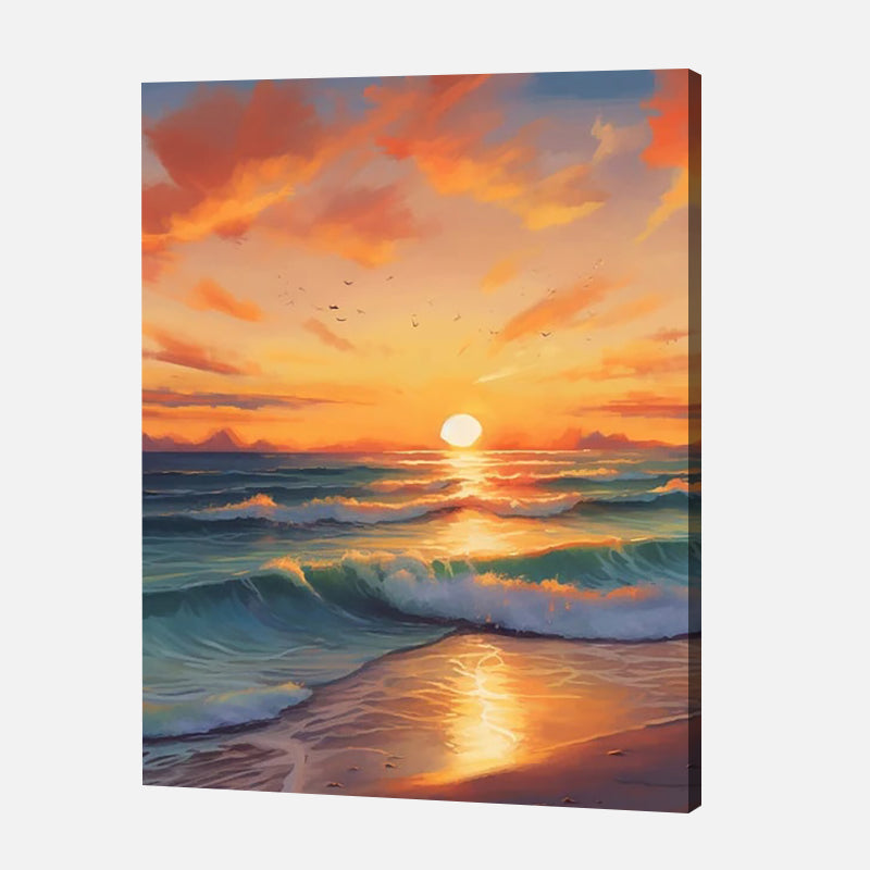 Golden Horizon Paint by Numbers