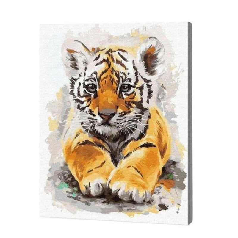 Baby Tiger, Paint by Numbers