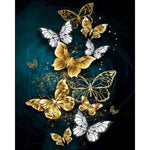 Load image into Gallery viewer, Gold Butterfly, Paint by numbers
