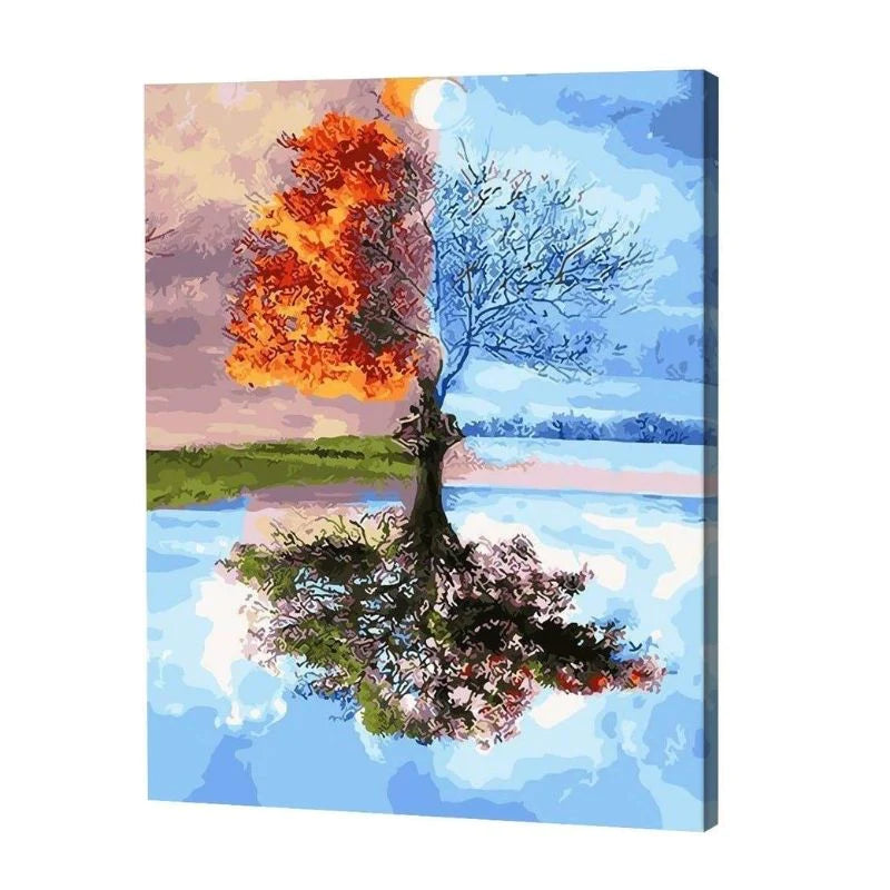Four Seasons Tree, Paint By Numbers