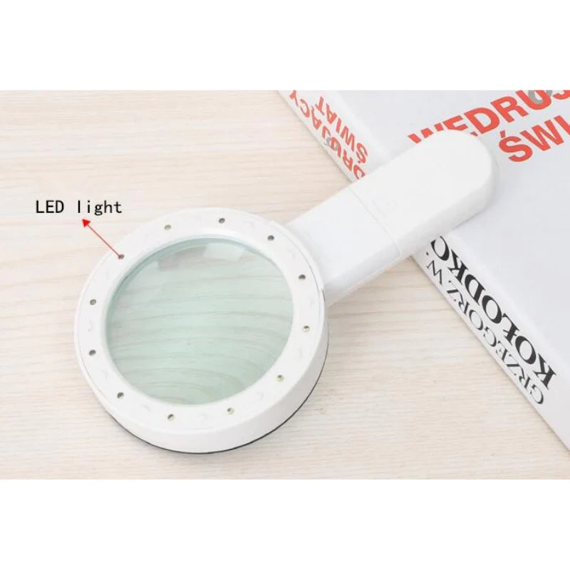 Handheld Magnifying Glass LED Lights