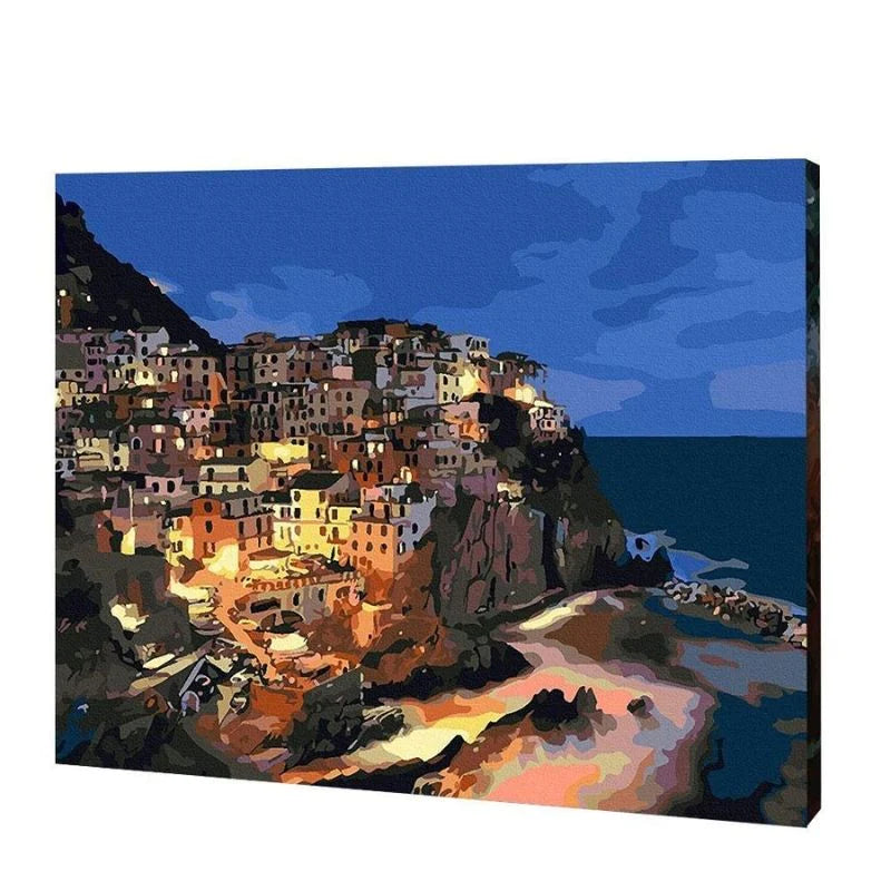 Italy Beach Scenery, Paint by Numbers