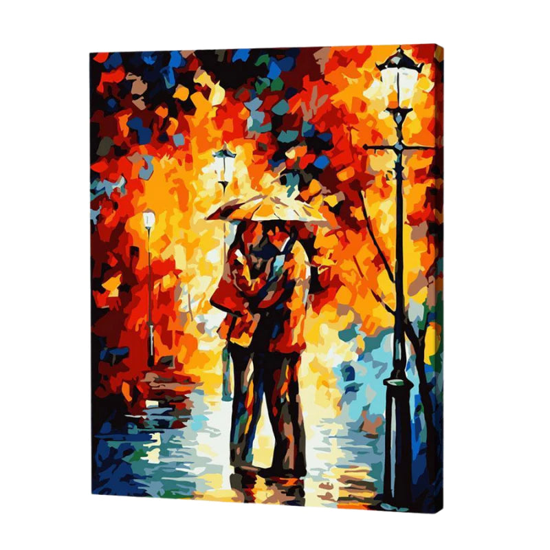 Lovers in the Rain, Paint by Numbers