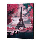 Load image into Gallery viewer, Pink Parisian Trees, Paint with Diamonds
