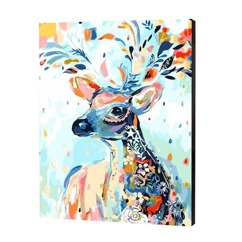 Rainbow Deer, Paint By Numbers
