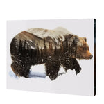 Load image into Gallery viewer, Snow Bear in Woods, Paint by Numbers
