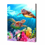 Load image into Gallery viewer, Turtle Family, Paint with Diamonds
