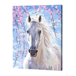 Load image into Gallery viewer, White Horse Paint by Numbers

