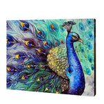 Load image into Gallery viewer, Azure Peacock, Paint with Diamonds
